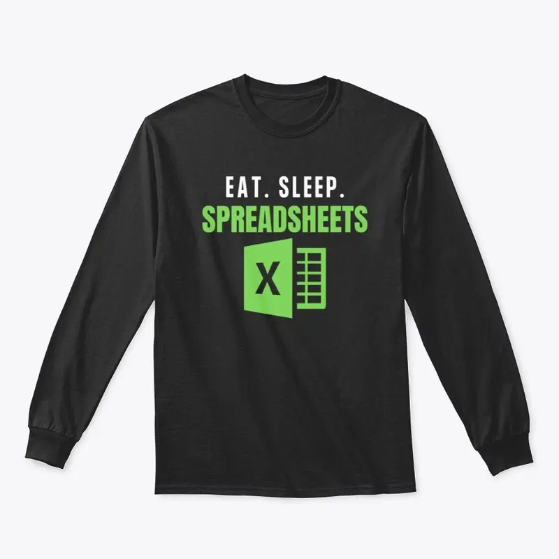 Eat sleep spreadsheets